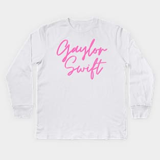 Gaylor Swift Kids Long Sleeve T-Shirt